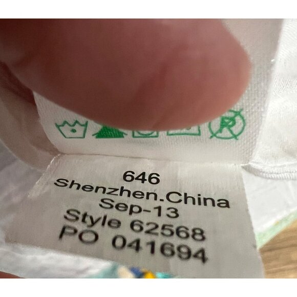 Lilly Pulitzer Aqua Trippin &‎ Sippin Shift Dress Lace Trim Size 6 - Picture 9 of 10